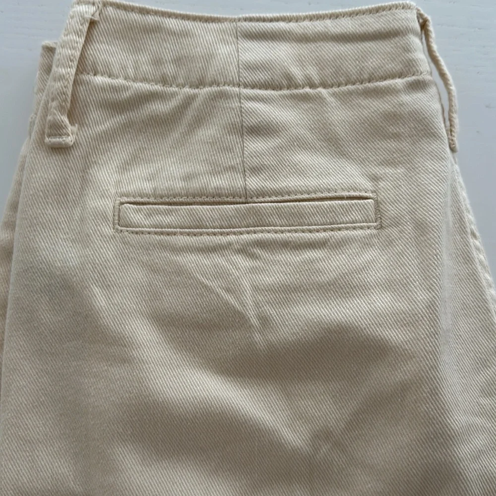 NWT cropped wide leg pants size 10 in cream - Picture 4 of 6